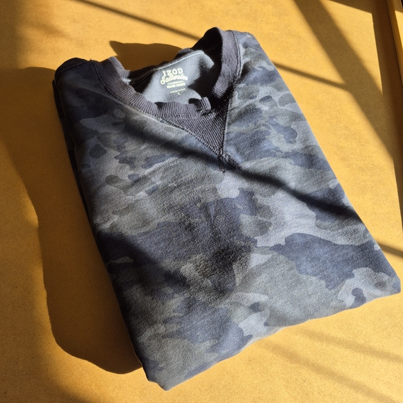 Izod Saltwater, Blue Camouflage Sweatshirt 2558/252 - Picture 9 of 9